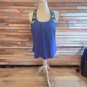 Women’s swim top or sport top with attached tank. Loose fit. XL